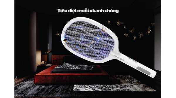 Vợt muỗi thông minh Sunhouse 3 trong 1 SHE-PRO11.W