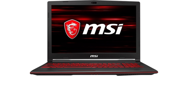 Laptop MSI GL63 8RC-266VN mặt trước
