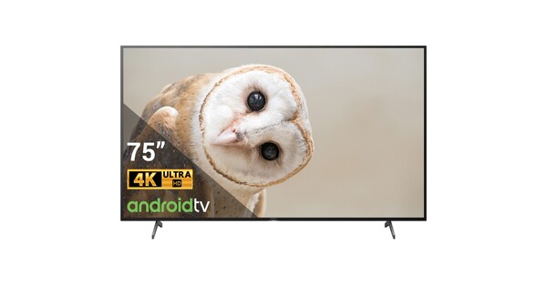 Android Tivi Sony 4K 75 inch KD-75X8050H VN3 mặt chính diện