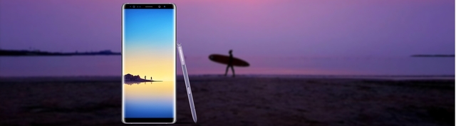 Điện thoại di động Samsung Galaxy Note 8 tím (SM-N950F/DS) chính diện