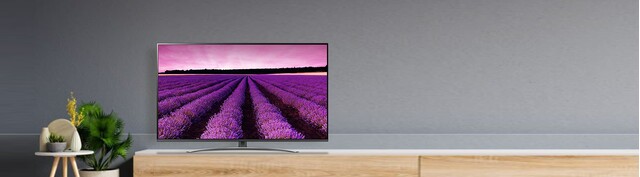 NanoCell Tivi LG 4K 65 inch 65SM8100PTA mặt chính diện