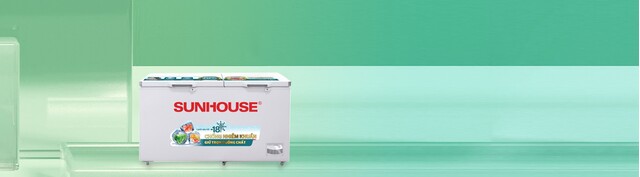 Tủ đông Sunhouse 490 lít SHR-F2572W2 mặt nghiêng trái