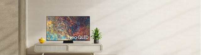 Smart Tivi Neo QLED Samsung 4K 55 inch QA55QN90AAKXXV mặt chính diện