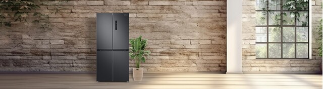 Tủ lạnh Samsung Inverter 488 lít RF48A4000B4/SV mặt chính diện