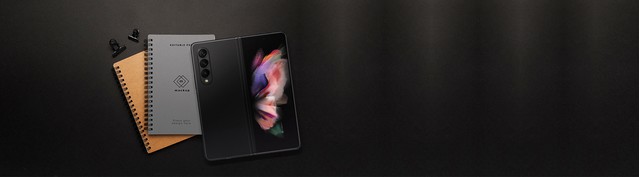 Điện thoại Samsung Galaxy Z Fold 3 256GB Đen máy mở mặt sau