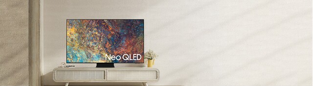 Smart Tivi Neo QLED Samsung 4K 98 inch QA98QN90AAKXXV mặt chính diện