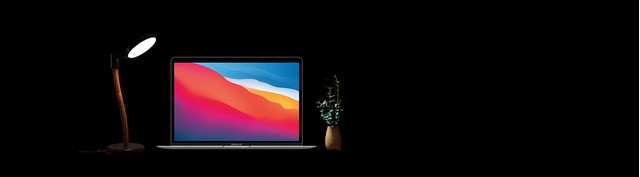 Laptop MacBook Air M1 2020 13 inch 256GB MGN63SA/A Xám mặt chính diện