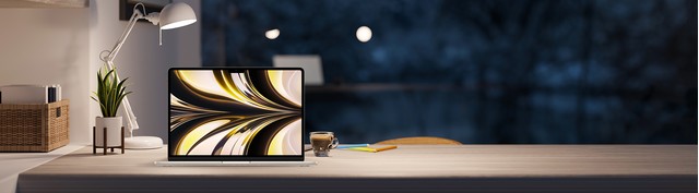 Laptop MacBook Air M2 2022 13.6 inch 512GB MLY23SA/A Trắng mặt chính diện