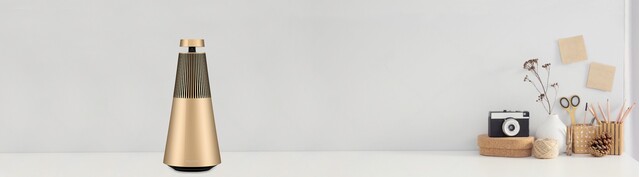 Loa B&O Beosound 2 Gold Tone GVA chính diện