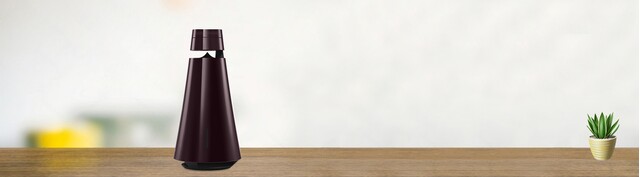 Loa B&O Beosound 1, US Dark Maroon chính diện