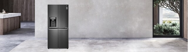 Tủ lạnh LG Inverter 494 lít GR-D22MB mặt chính diện