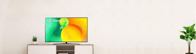 Smart Tivi NanoCell LG 4K 65 inch 65NANO76SQA mặt chính diện