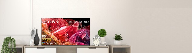 Google Tivi Sony 4K 85 inch XR-85X95K mặt chính diện