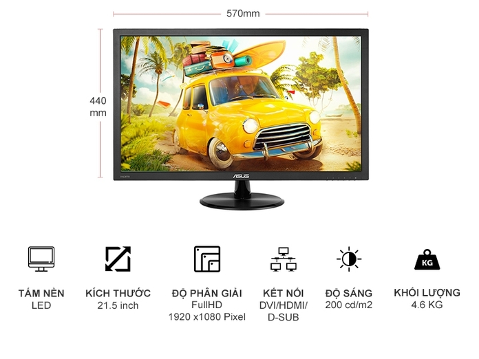 Màn hình Asus 21.5 inch VP228HE
