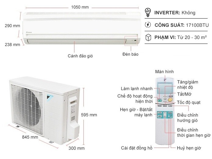 Máy lạnh Daikin 2 HP FTC50NV1V