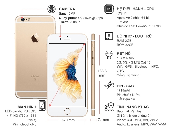 IPHONE 6S GOLD 32GB
