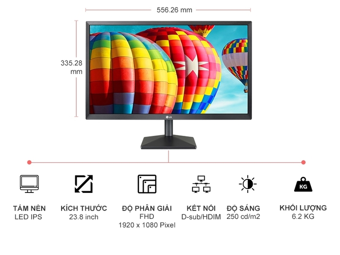 MÀN HÌNH MÁY TÍNH IPS LG 21.5’’ 22MK430H-B