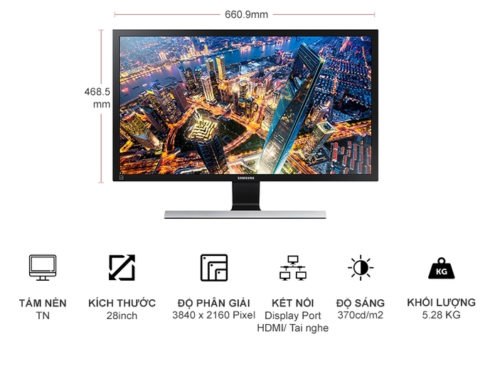MÀN HÌNH MÁY TÍNH SAMSUNG LU28E590DS/XV