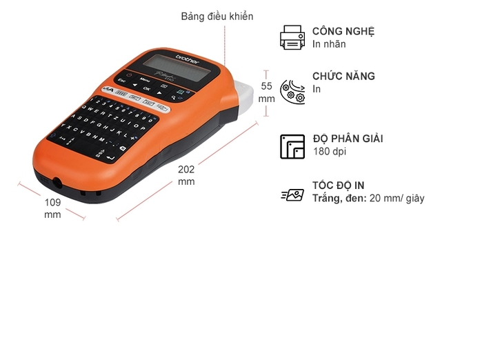 Máy in nhãn Brother PT-E110