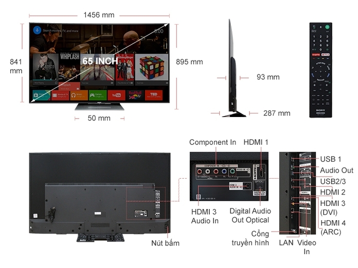 SMART TIVI 4K SONY 65 INCH KD-65S8500D