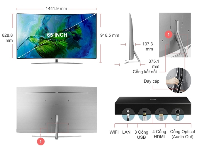 TIVI QLED SAMSUNG QA65Q8CAMKXXV