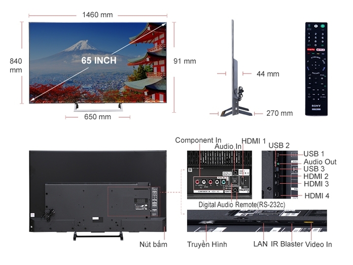 SMART TIVI 4K SONY 65 INCH KD-65X8500E VN3