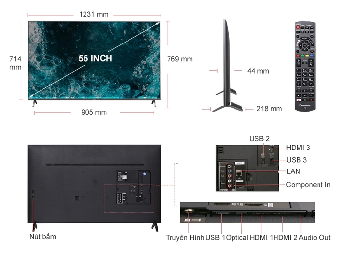 TIVI PANASONIC 55 INCH TH-55FX700V
