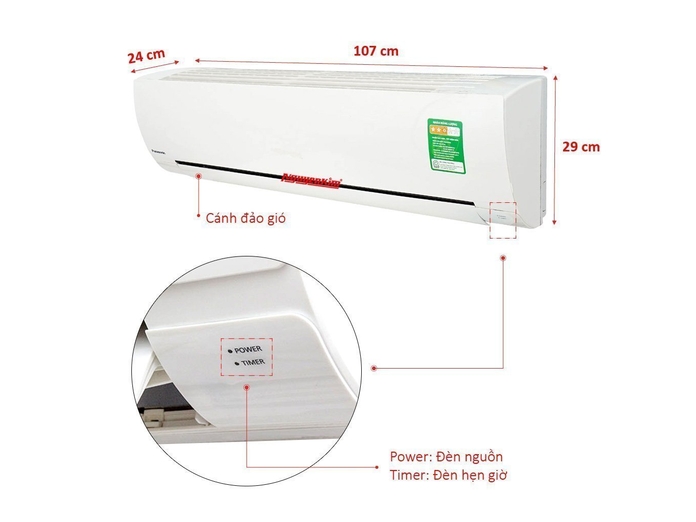 MÁY LẠNH PANASONIC 2 HP CS-KC18QKH-8