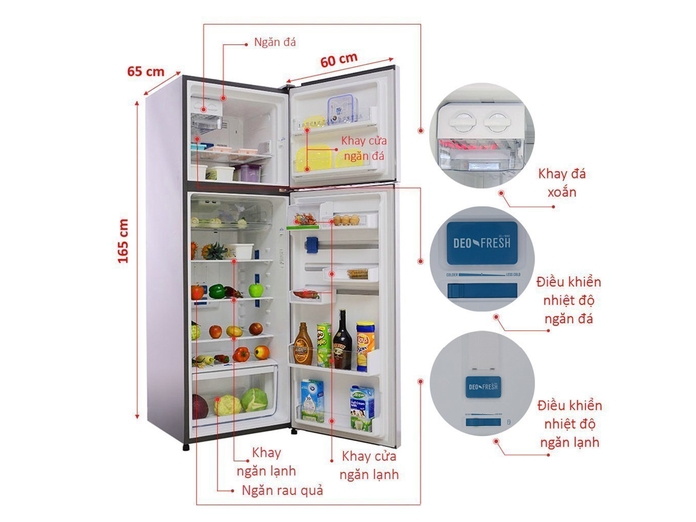 TỦ LẠNH ELECTROLUX 350 LÍT ETB3500PE