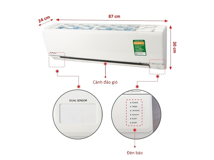 MÁY LẠNH PANASONIC CS-U9SKH-8 (SKY SERIES)