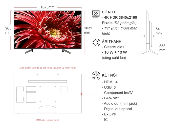 Tivi 4K Sony KD-75X8500G