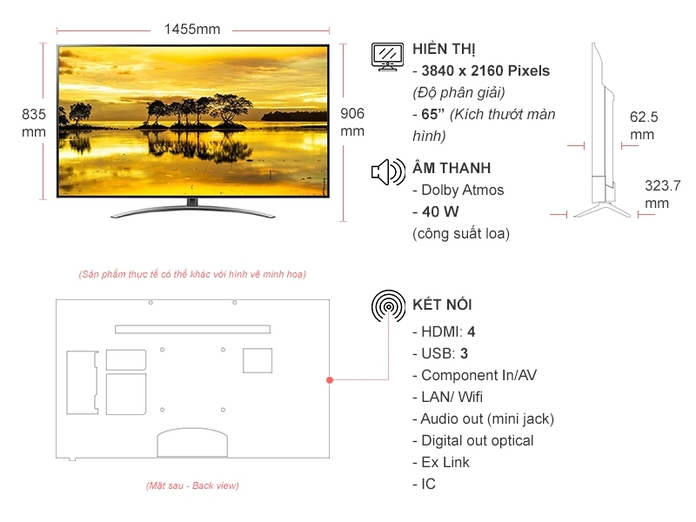 Smart Tivi NanoCell LG 4K LED 65 inch 65SM9000PTA