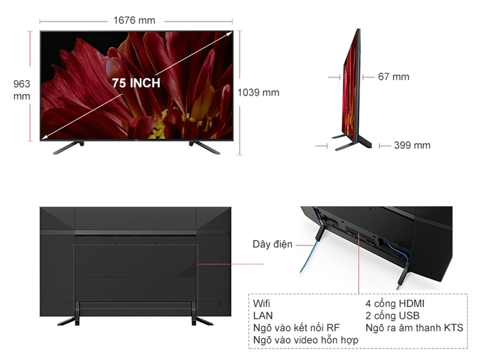 Tivi Sony 75 inch 75Z9F