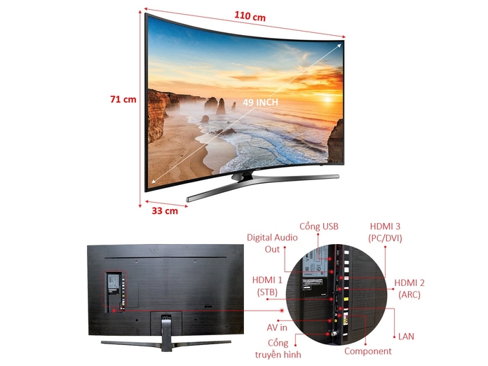 TIVI LED SAMSUNG UA49KU6500KXXV