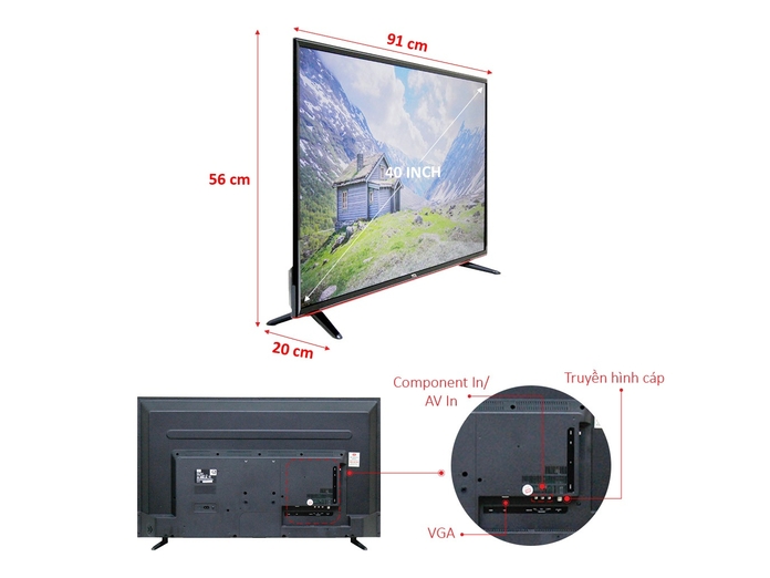 TIVI LED TCL 40 INCH L40D2700