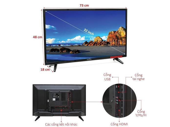 TIVI LED PANASONIC 32 INCH TH-32D300V