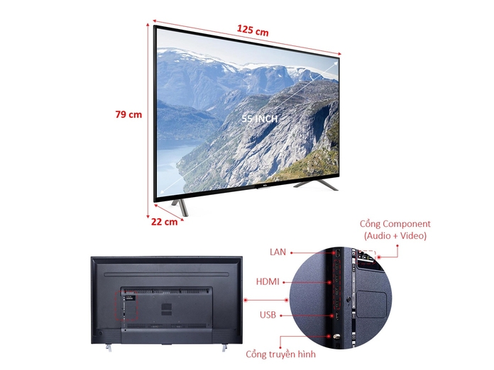 INTERNET TIVI TCL 55 INCH L55S4900