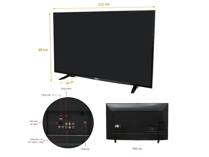 TIVI LED LG 49 INCH 49LH511T