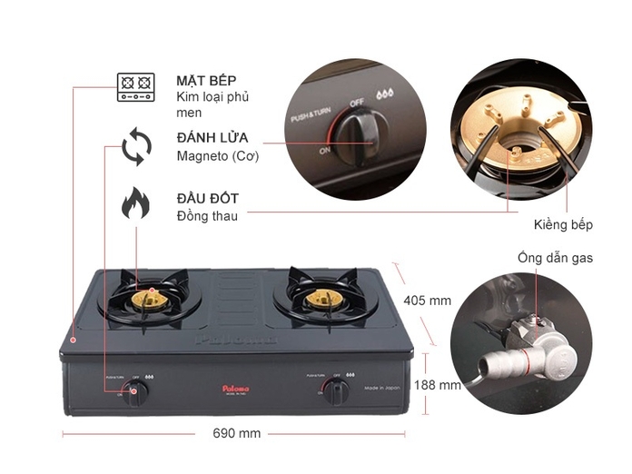 BẾP GAS PALOMA PA-7MEJ