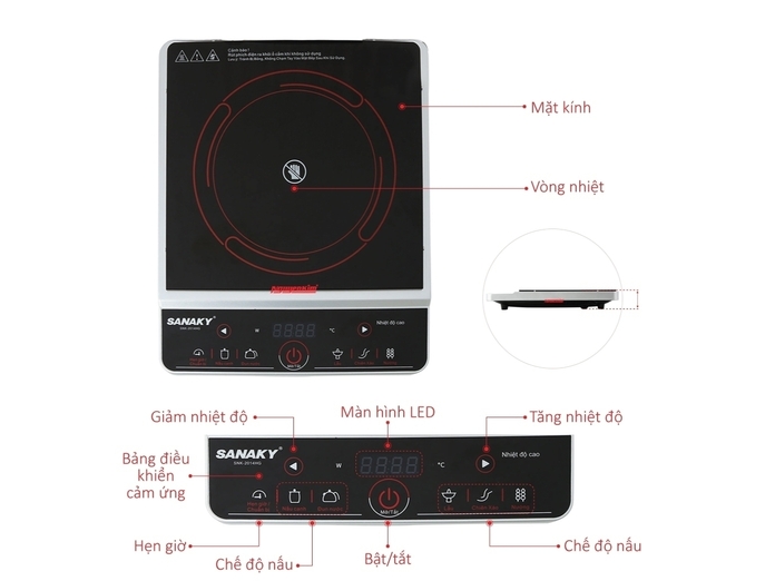 Bếp hồng ngoại Sanaky SNK-2014HG