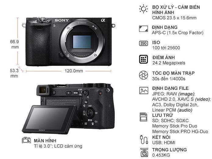 Máy ảnh Sony Alpha 6500 ILCE-6500/BQAP2