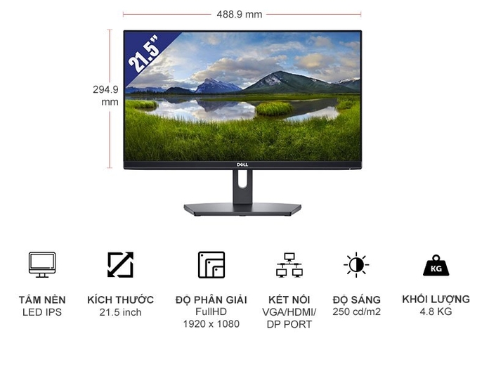 Màn hình vi tính Dell  inch SE2219HX Giá Tốt | Nguyễn Kim