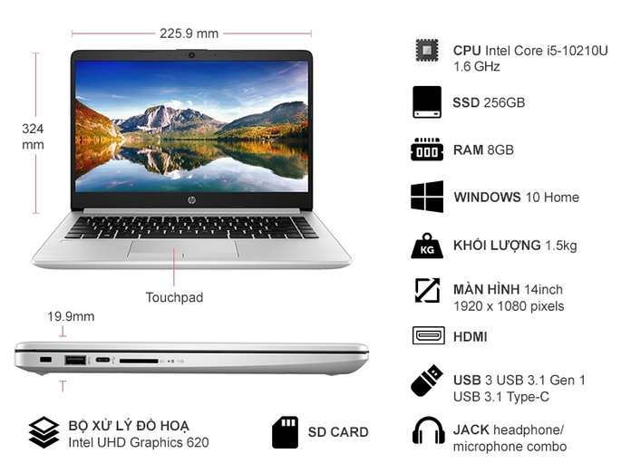 HP 348 G7 i5- 10210U 14.0 inch 9PH00PA