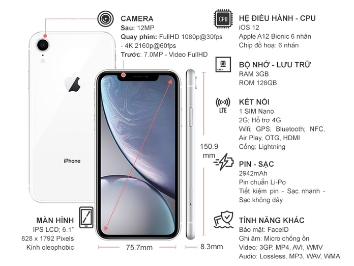 iPhone XR 128GB White