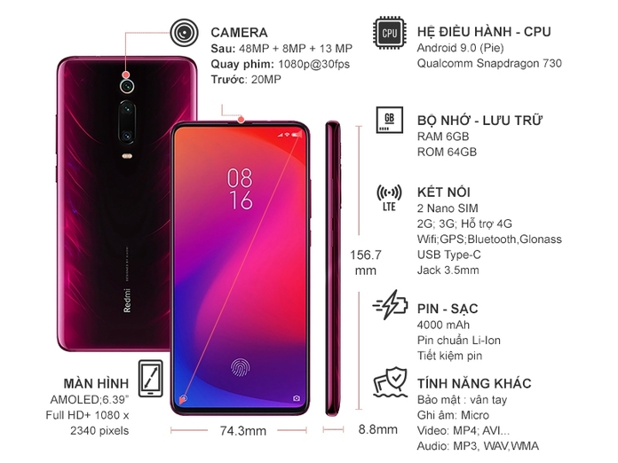 Xiaomi Mi 9T 64GB Đỏ