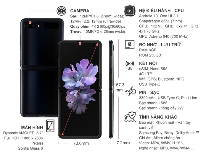 Samsung Galaxy Z Flip Đen