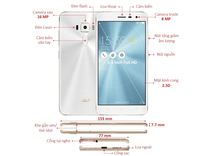 ASUS ZENFONE 3 ZE552KL