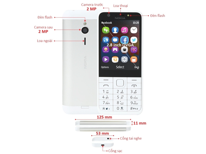 NOKIA 230 BẠC