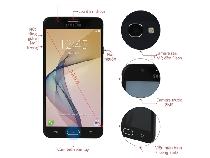 SAMSUNG GALAXY J7 PRIME ĐEN