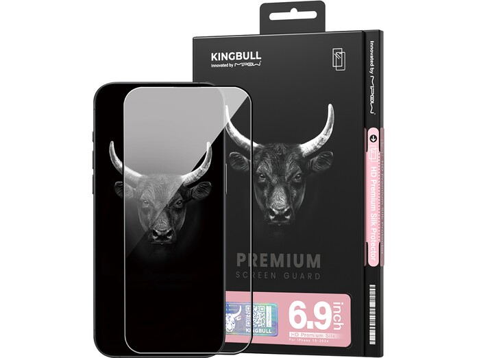 Miếng dán cường lực Mipow Kingbull HD Premium Silk cho iPhone 16 Promax